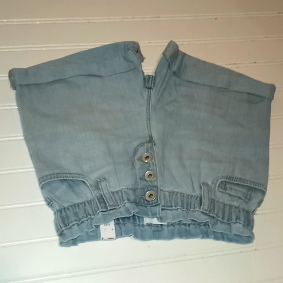 TCP Blue Denim Shortie Shorts-Size 8 - Picture 9 of 9